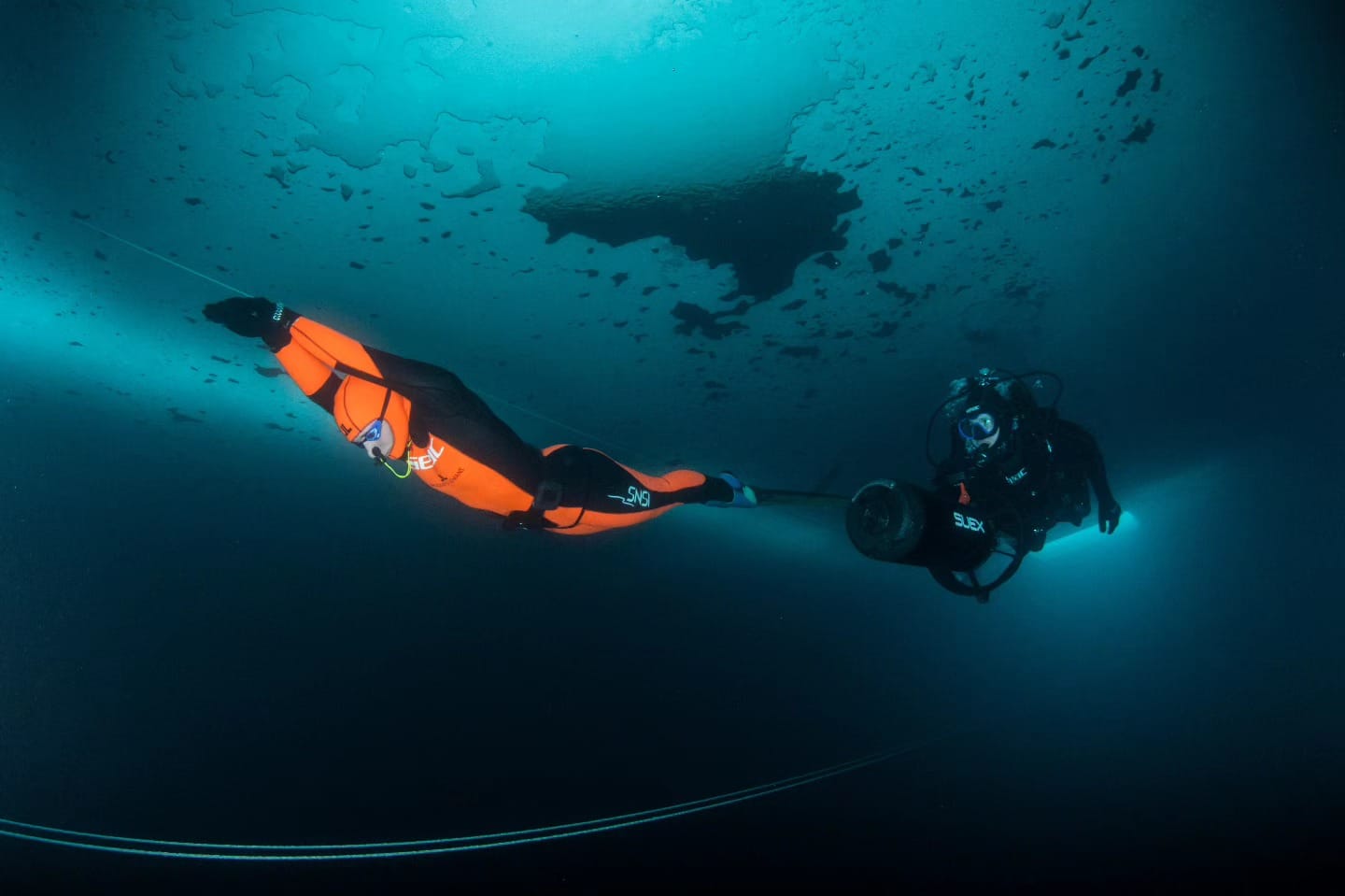 La sfida di Valentina, in apnea nel lago ghiacciato di Anterselva