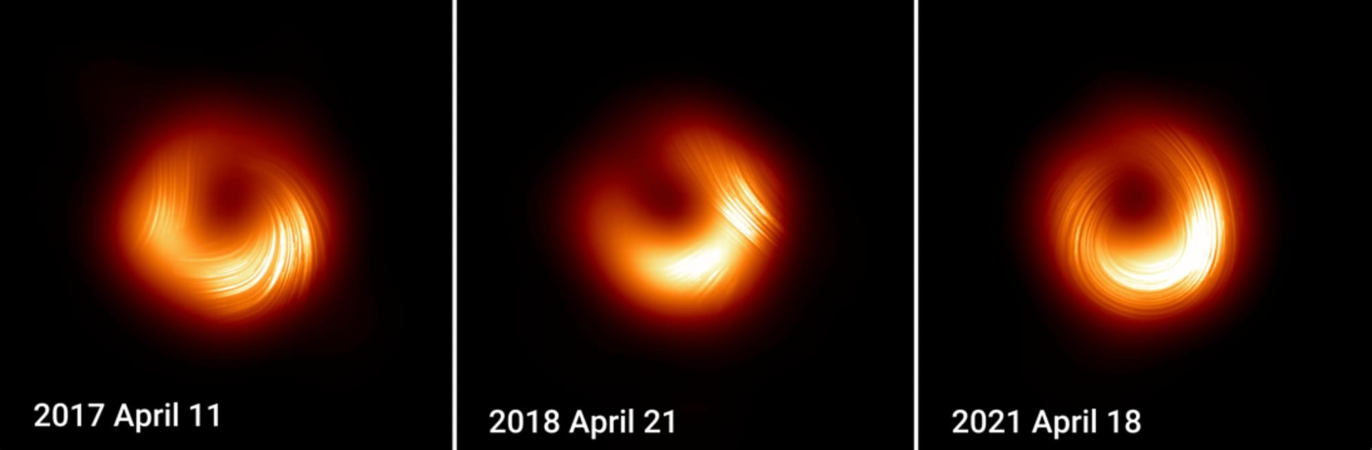 Nuove foto al buco nero M87*: "Sono sistemi dinamici e complessi"