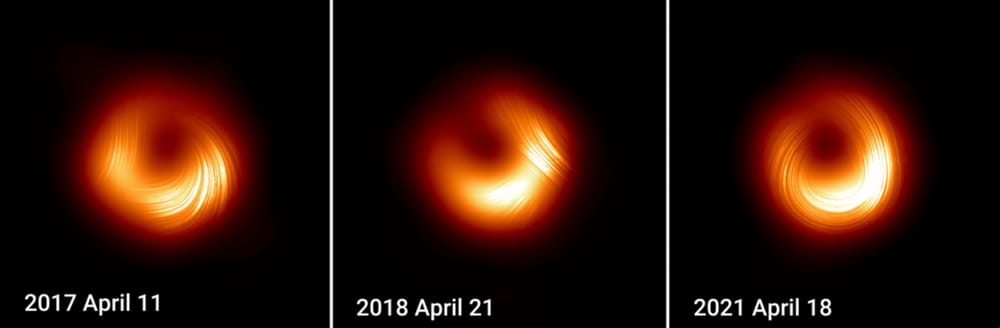 Nuove foto al buco nero M87*: "Sono sistemi dinamici e complessi" post image